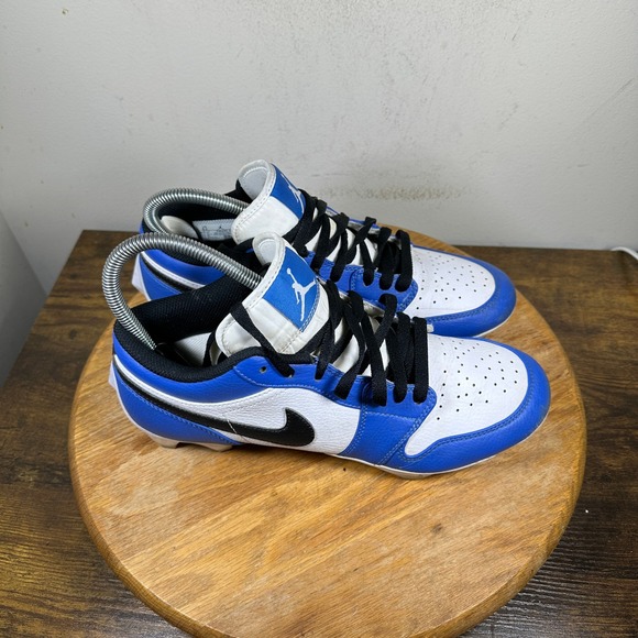 jordan 1 cleats football blue